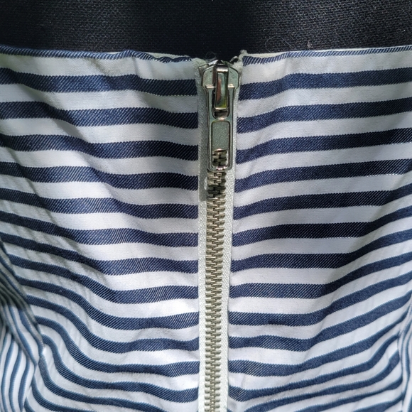 Do & Be Navy Blue and White striped Small Romper - Picture 6 of 9